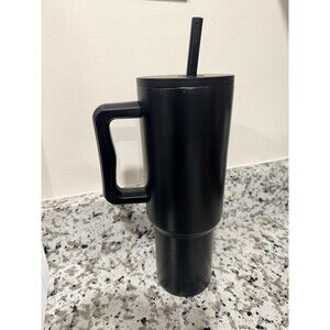 Simple Modern 40oz Trek Tumbler Matte Black Stainless Steel Travel Mug Used